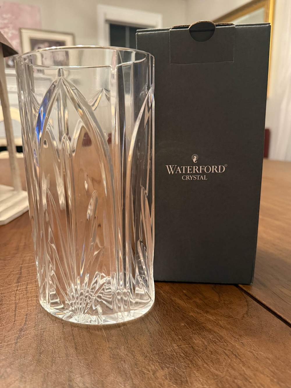 Waterford Castleton 8” Crystal Vase with box. Made in Ireland.